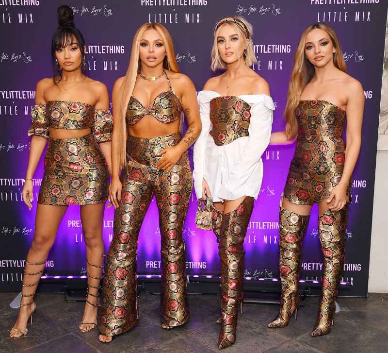 Little Mix Leigh-Anne Pinnock Jesy Nelson Perrie Edwards and Jade Thirlwall in 2019 Shocking Band Exits Through the Years