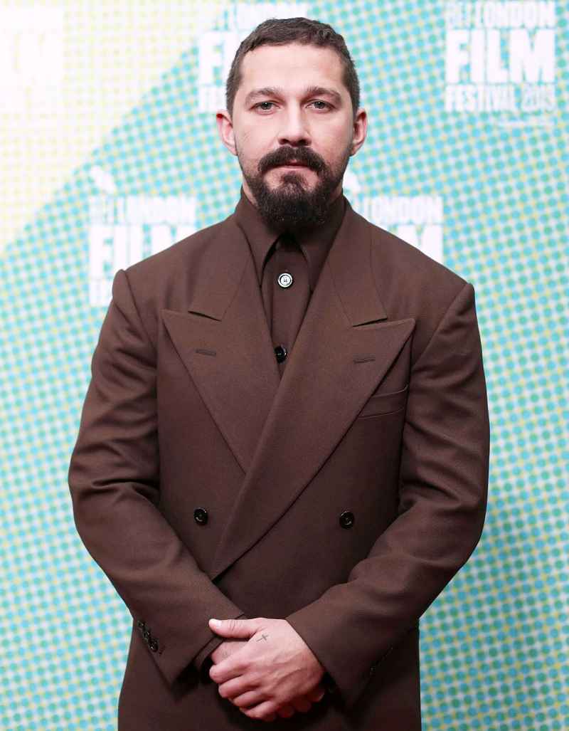 Shia LaBeouf in a brown suit at the Peanut Butter Falcon Premiere Shia LaBeouf Ups and Downs Through the Years