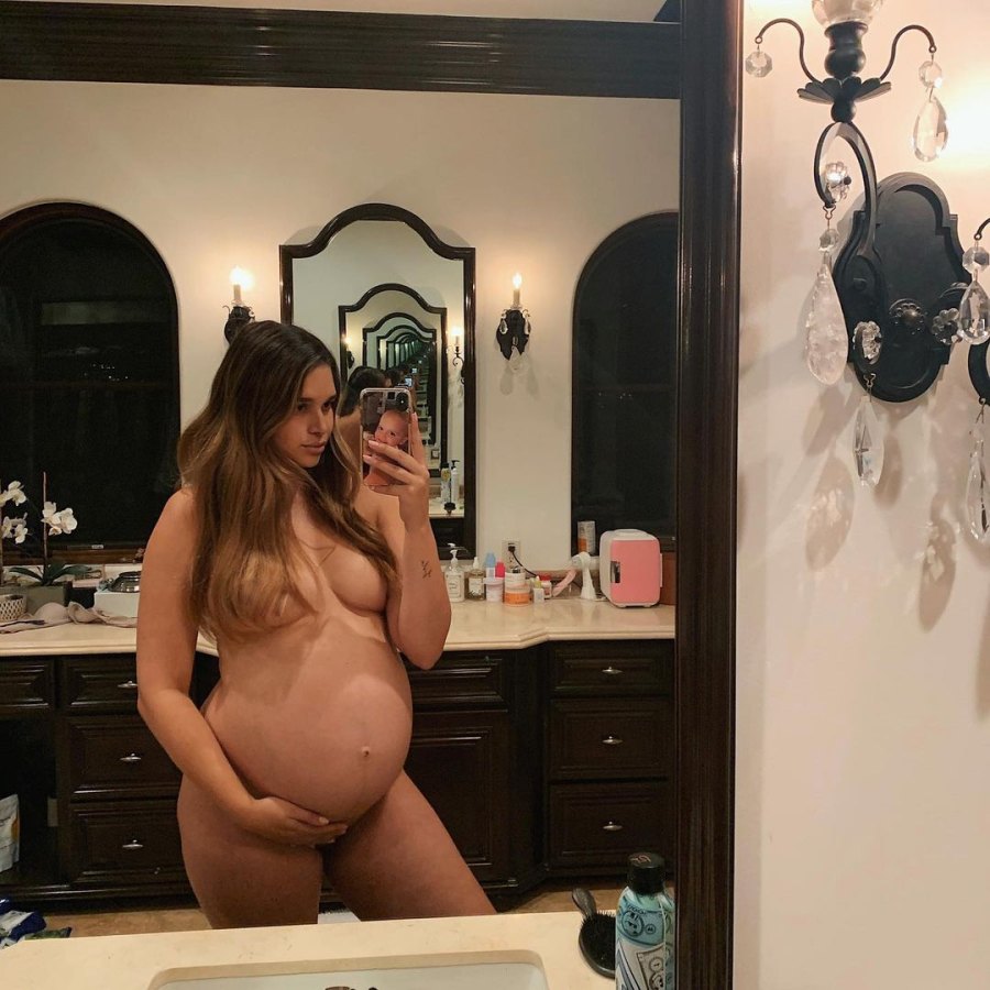 April Love Geary Defends Nude Baby Bump Pic