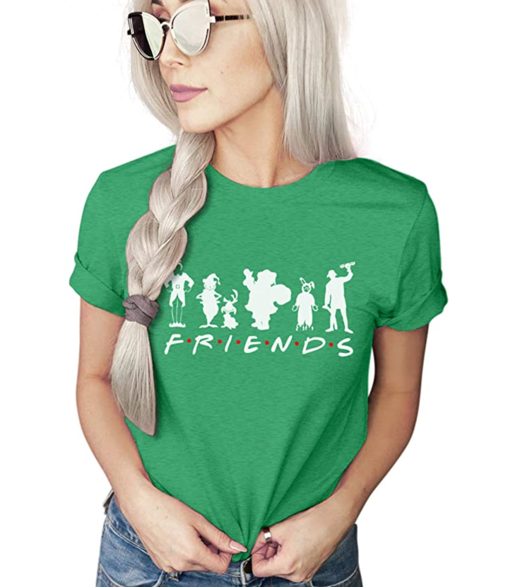 Asher's Apparel Friends Christmas T-Shirt