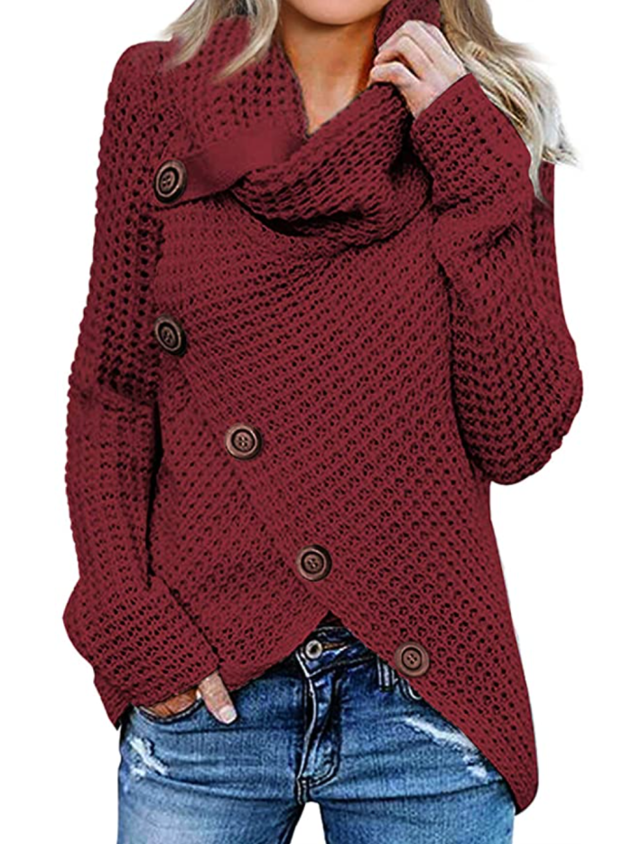 Asvivid Cozy No. 1 Bestselling Cowl Neck Cardigan Is an Amazon Hit | Us ...