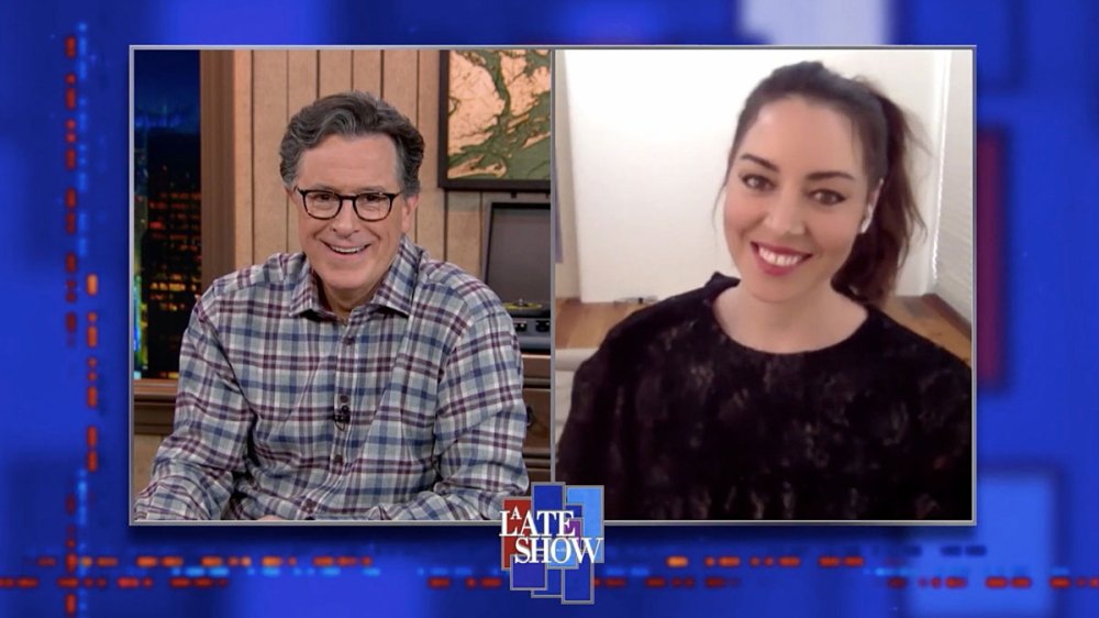 Aubrey Plaza Says Kristen Stewart Got COVID-19 on Set of Happiest Season A Late Show with Stephen Colbert