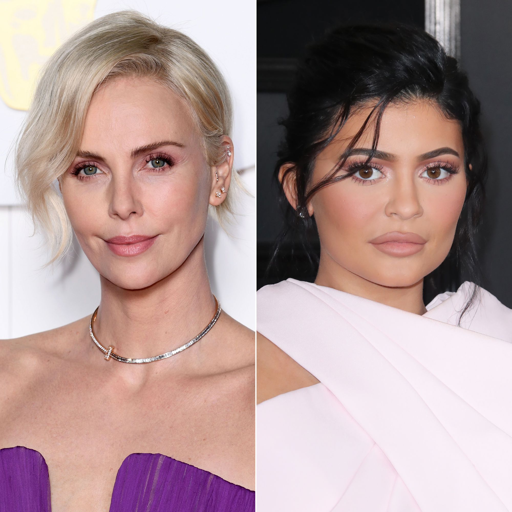 Charlize Theron Teases Kylie Jenner's Makeup Skills