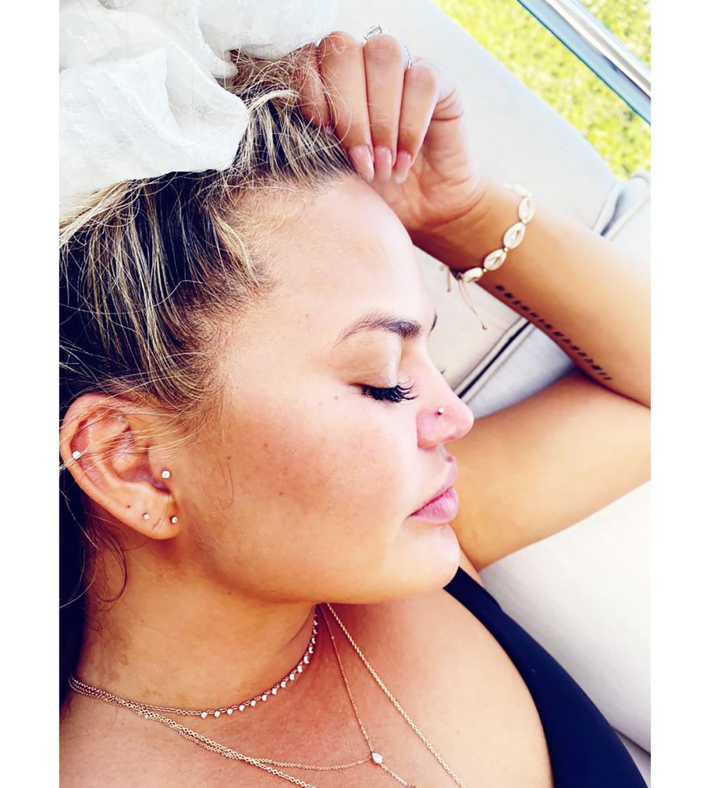 Chrissy Teigen's New Nose Piercing Didn't Go Exactly as Planned