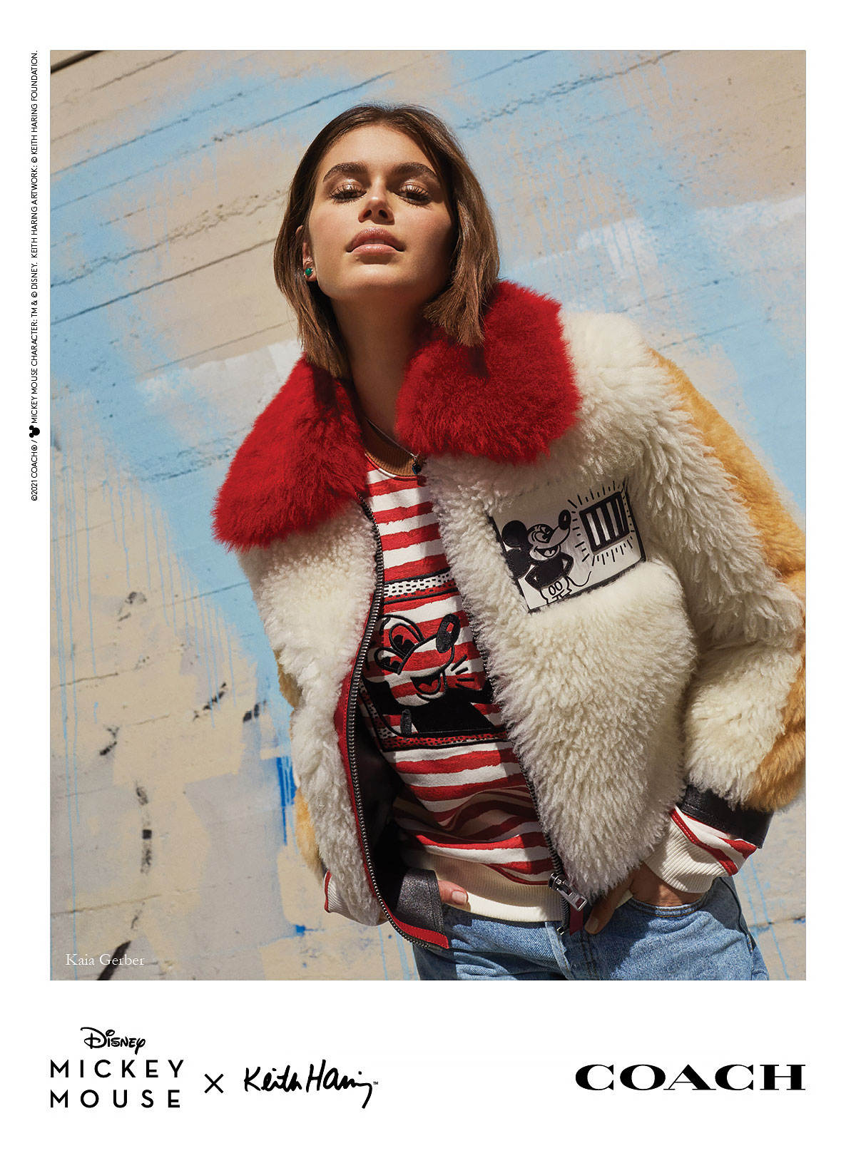 Kaia Gerber, Cole Sprouse and More Stars in Coach's Mickey Mouse x Keith Haring Campaign