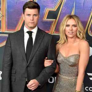 Colin Jost Reluctantly Jokes About Wife Scarlett Johansson’s Past Casting Controversies on ‘Saturday Night Live’