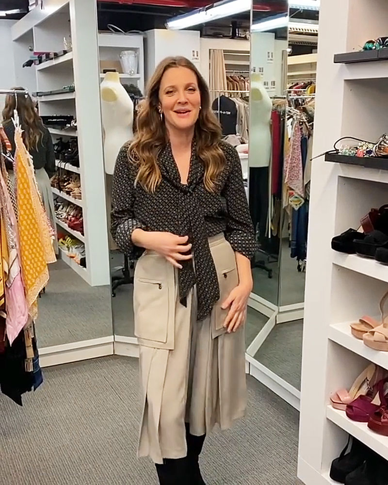Drew Barrymore Has to Add an Extender to Her Waistband