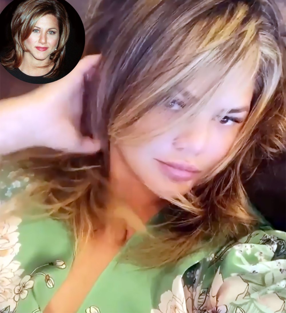 Fans Compare Chrissy Teigen's Haircut to Jennifer Aniston's 'The Rachel'
