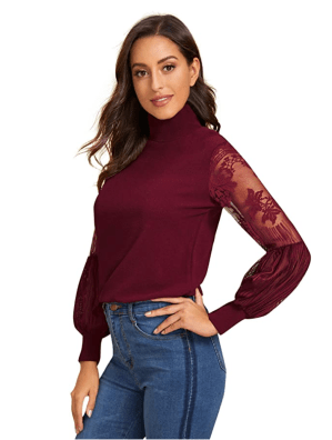 Floerns Lacy Knit Top Makes a Seriously Stunning Statement | Us Weekly
