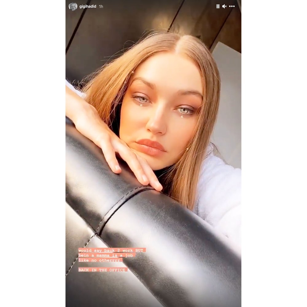 Gigi Hadid Returns to Work 2 Months After Giving Birth