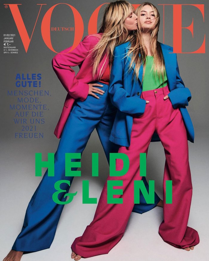 Heidi Klum And Daughter Leni Cover Vogue Germany January 2021 Us Weekly