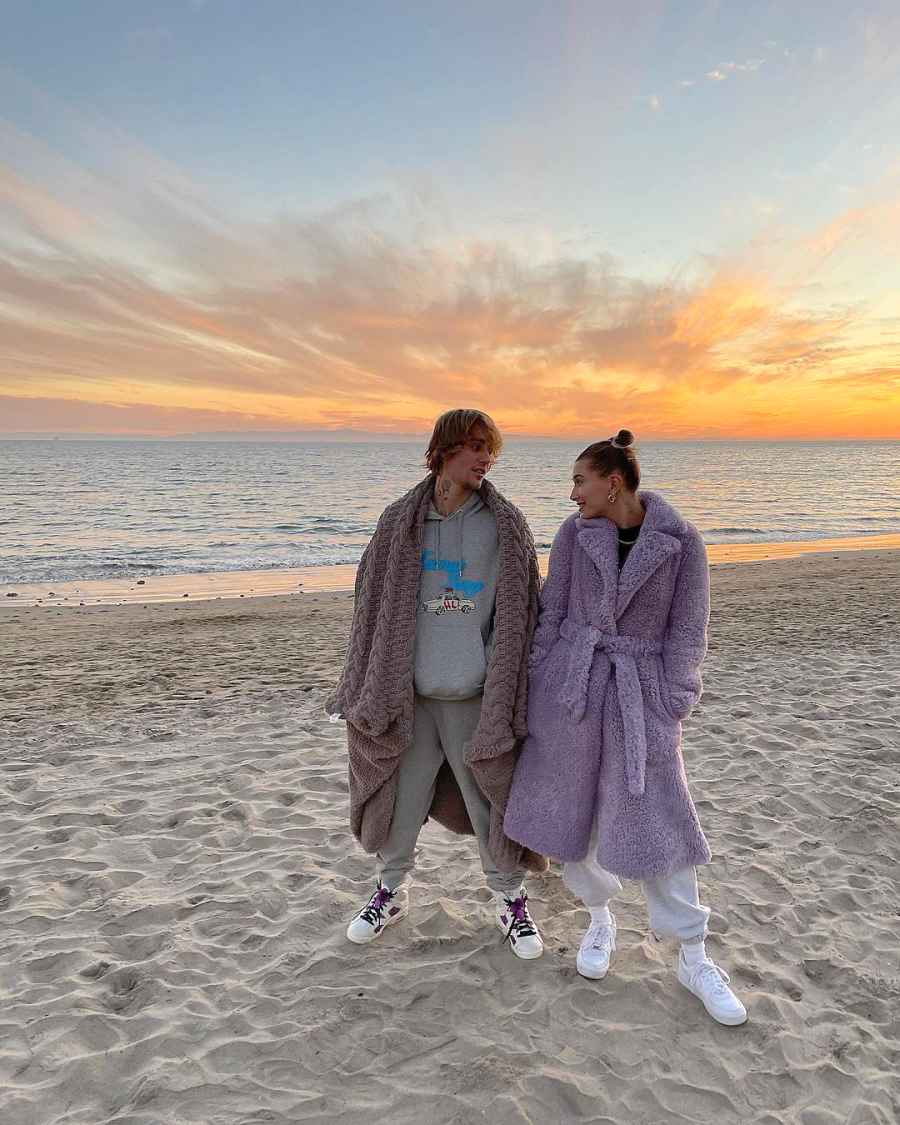 Hailey and Justin Bieber How Stars Celebrated Christmas 2020