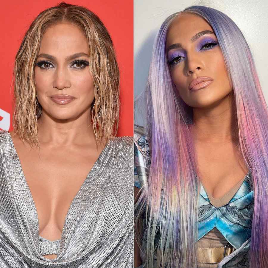 Jennifer Lopez Is Nearly Unrecognizable in Wild Purple Wig