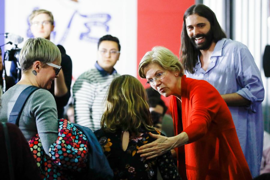 Jonathan Van Ness Campaigns For Elizabeth Warren Stars Say Goodbye to 2020