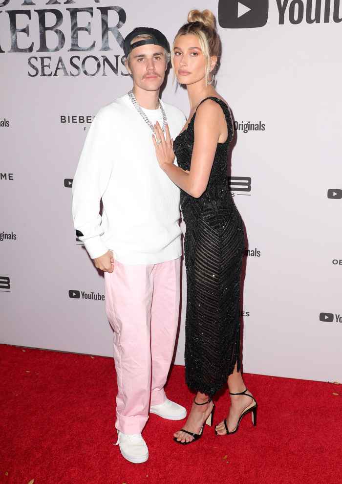 Justin Bieber Makes NSFW Comment About Hailey Baldwin Jaw Pink Pants Black Dress