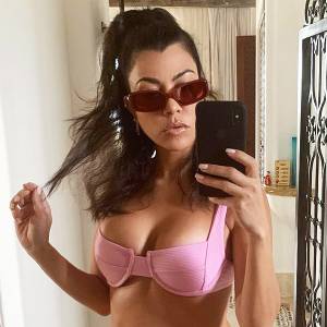 Kourtney Kardashian Shuts Down Pregnancy Rumors in New Bikini Pics