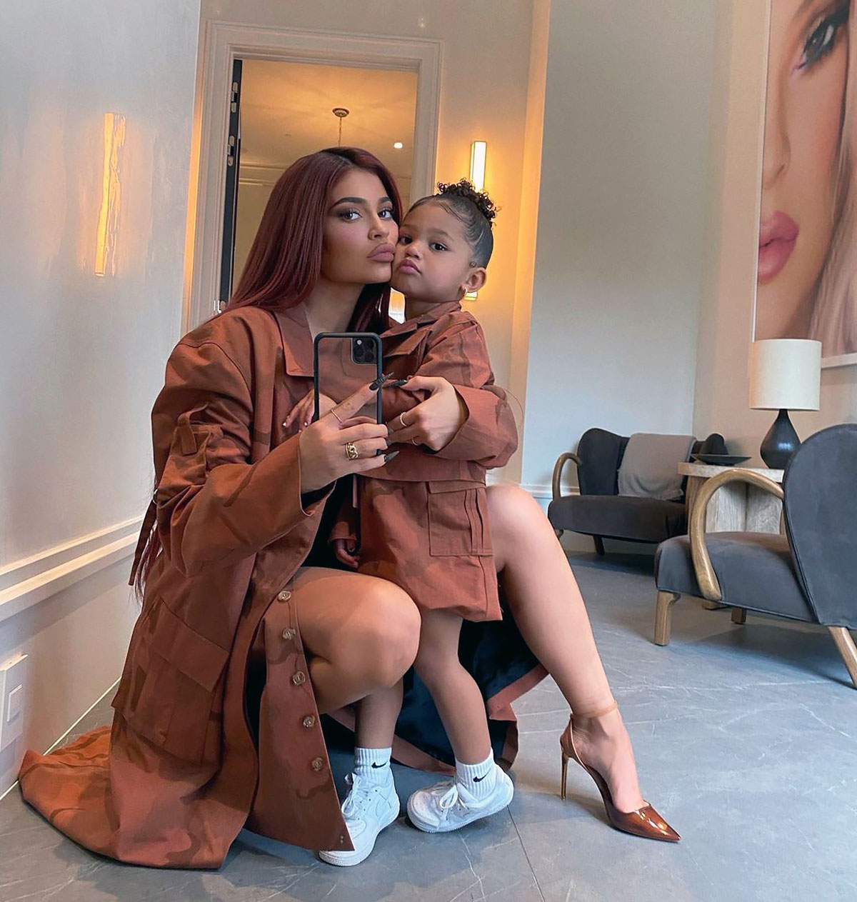 Kylie Jenner's Daughter, 2, Poses with $1,180 Mini Handbag