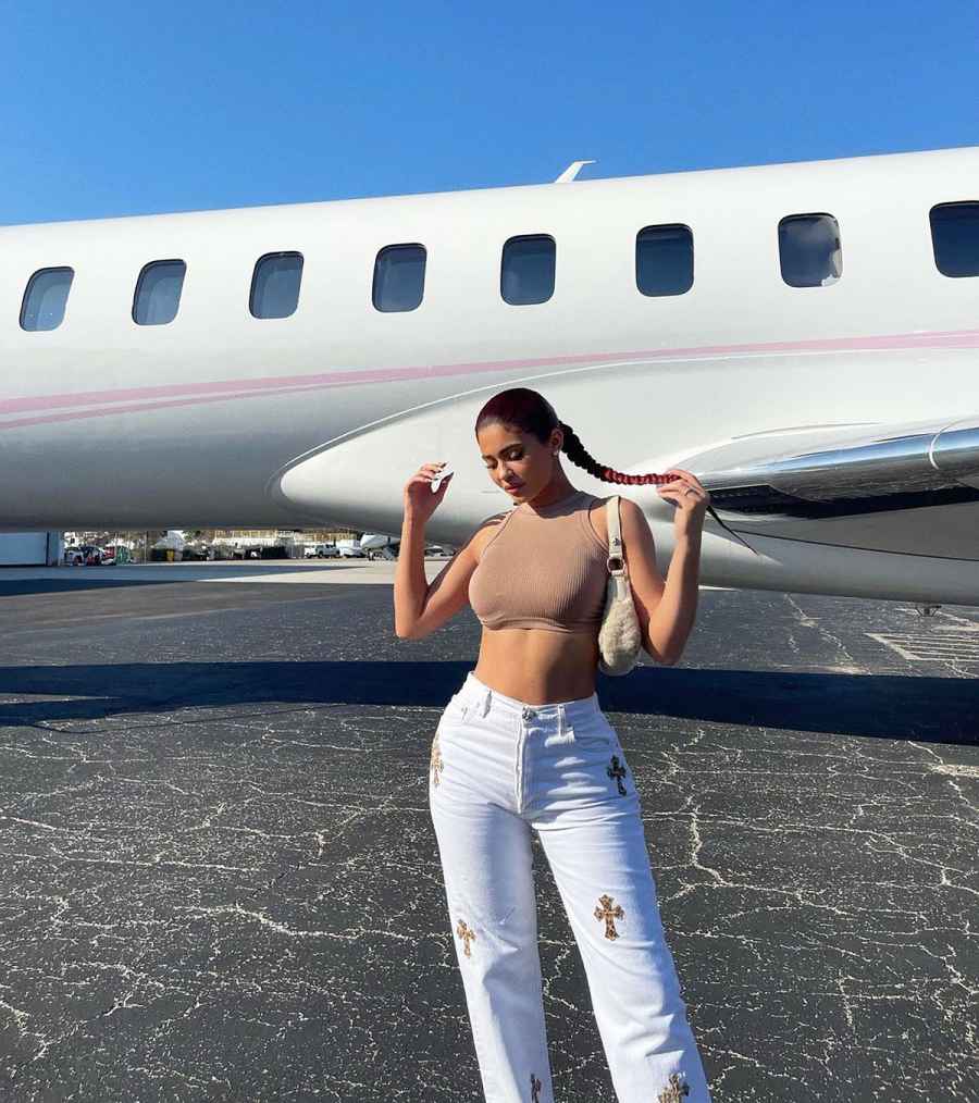 Kylie Jenner Matches Her Outfit to Her Private Plane — Because, Why Not?