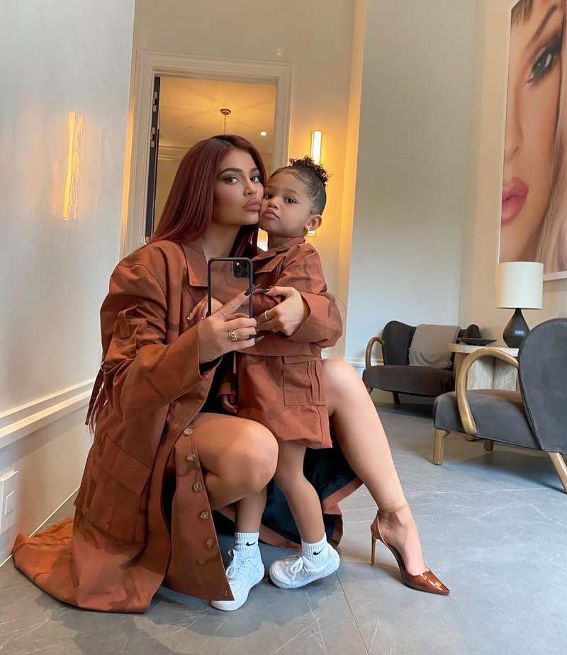 Kylie Jenner and Stormi in Matching Trench Coats Is Just the Cutest