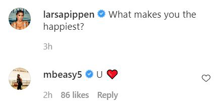 Larsa Pippen and Malik Beasley Flirt on Instagram Amid His Divorce From Montana Yao