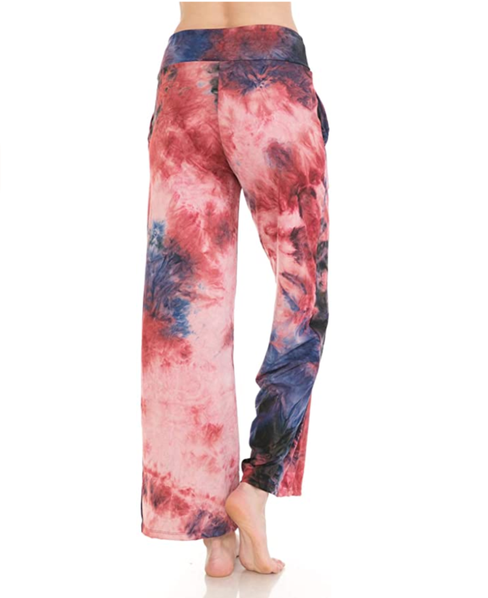 Leggings Depot - Pantalones de pijama con estampado y sólidos informales, cómodos y populares para mujer