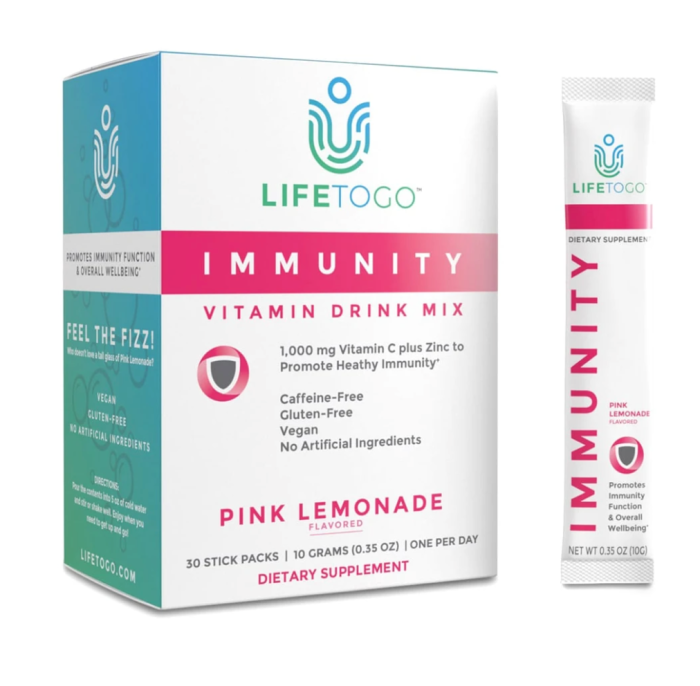 LifeToGo |  Immunity + Vitamin Drink Mix - Paquete de 30