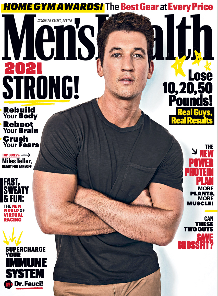 Miles Teller's Life is A Lot Less Stressful Since Marrying Keleigh Sperry Men's Health Cover