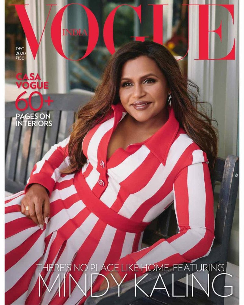 Mindy Kaling Shares Body Confidence Struggles After Welcoming Son Vogue India Cover December 2020