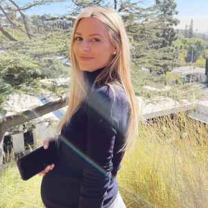 Morgan Stewart baby bump