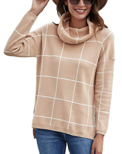Naggoo Women's Turtleneck Knitted Sweater