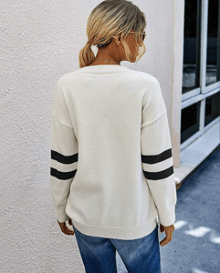 PRETTYGARDEN Women’s Casual Long Sleeve Knitted Color Block Sweater