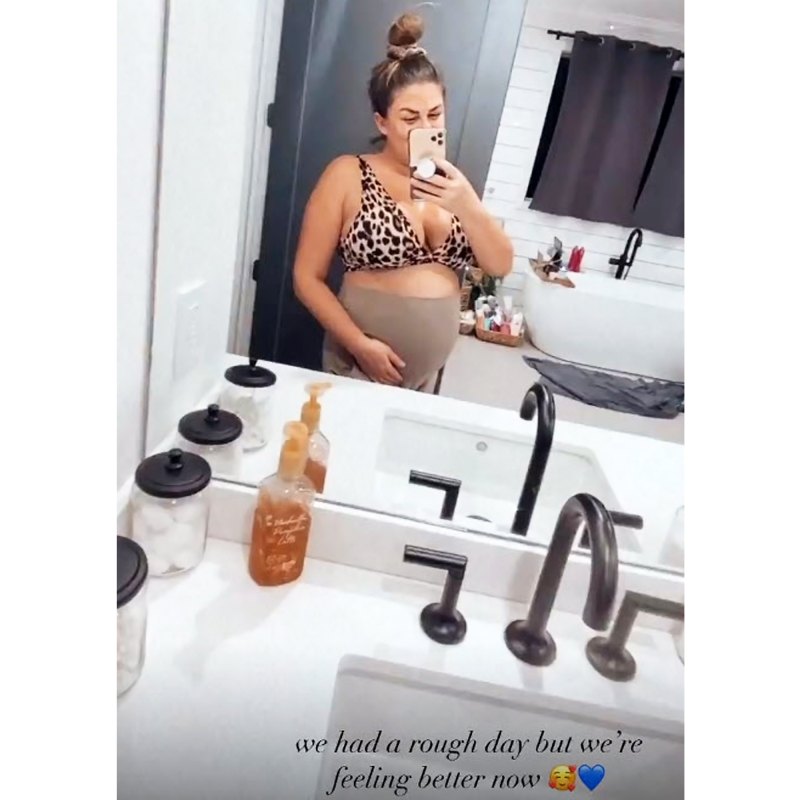Pregnant Brittany Cartwright Shows Baby Bump After Rough Day