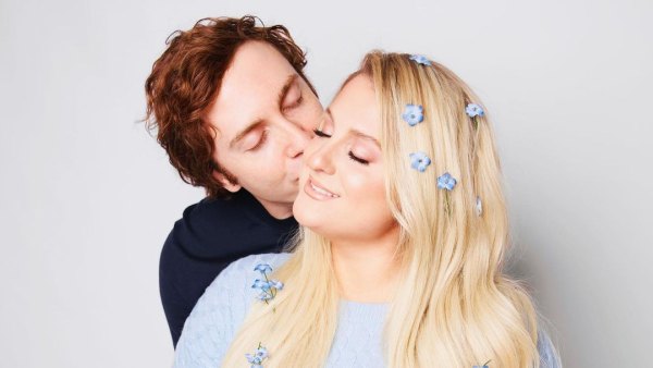 Pregnant Meghan Trainor Shows Bare Baby Bump While Celebrating Anniversary With Daryl Sabara