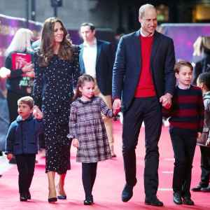 Prince Louis Duchess Kate Princess Charlotte Prince William and Prince George at the Palladium Theatre Prince William and Duchess Kate Plan to Bring Kids to More Royal Engagements