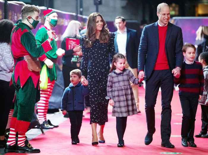 Prince Louis Duchess Kate Princess Charlotte Prince William and Prince George at the Palladium Theatre Prince William and Duchess Kate Plan to Bring Kids to More Royal Engagements