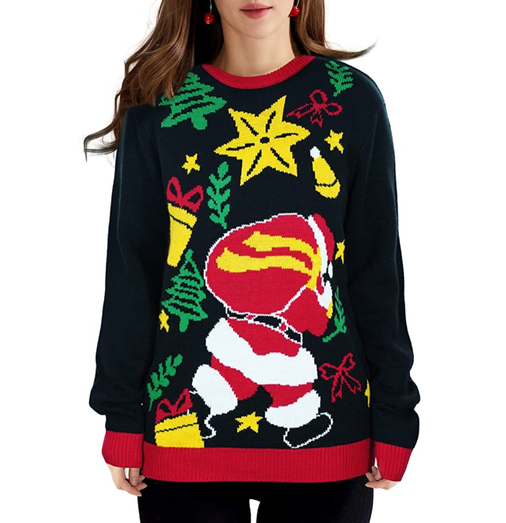 QUALFORT Womens Ugly Christmas Sweater