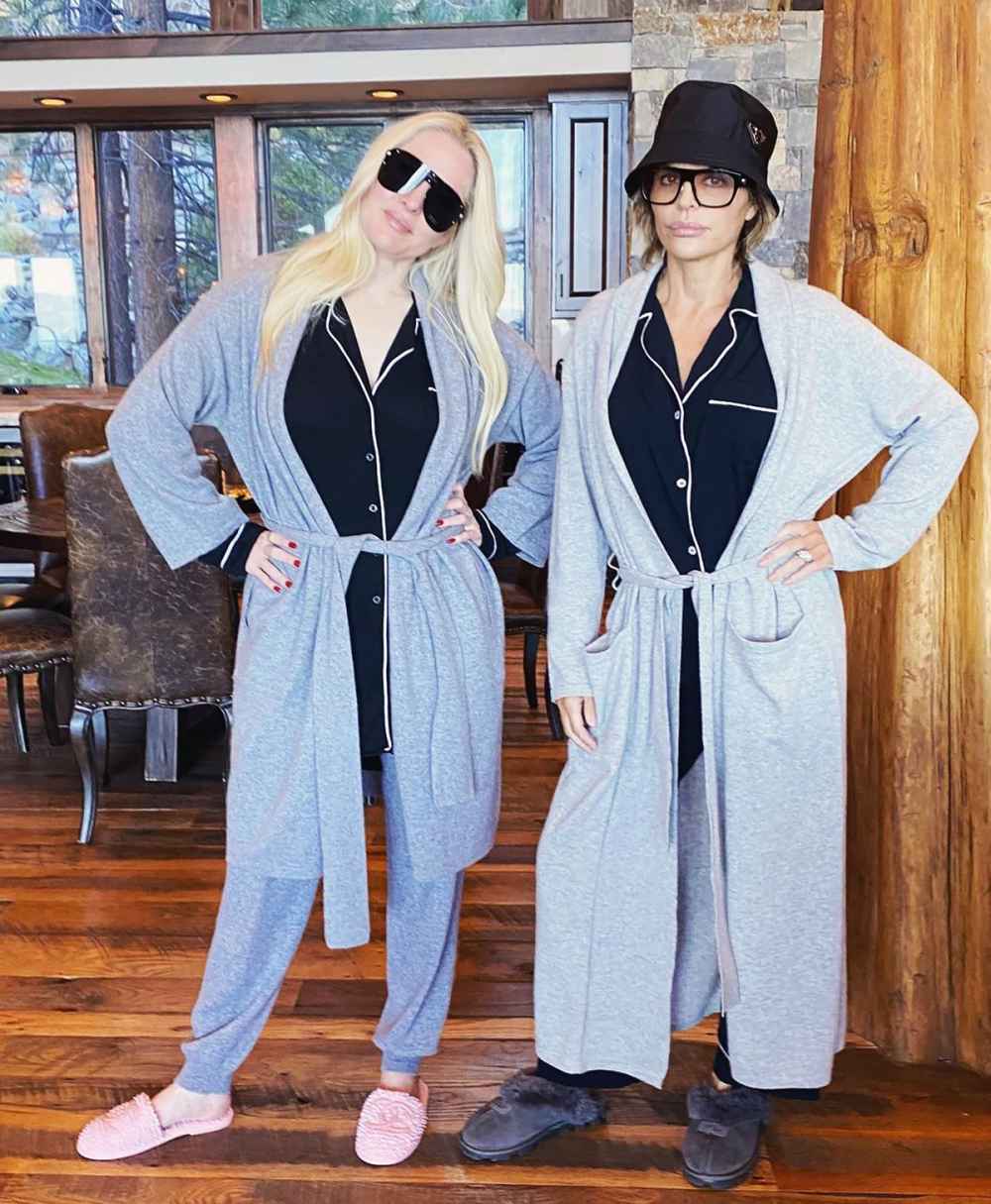 'Real Housewives' Stars Lisa Rinna and Erika Jayne Twin in Super Chic PJs