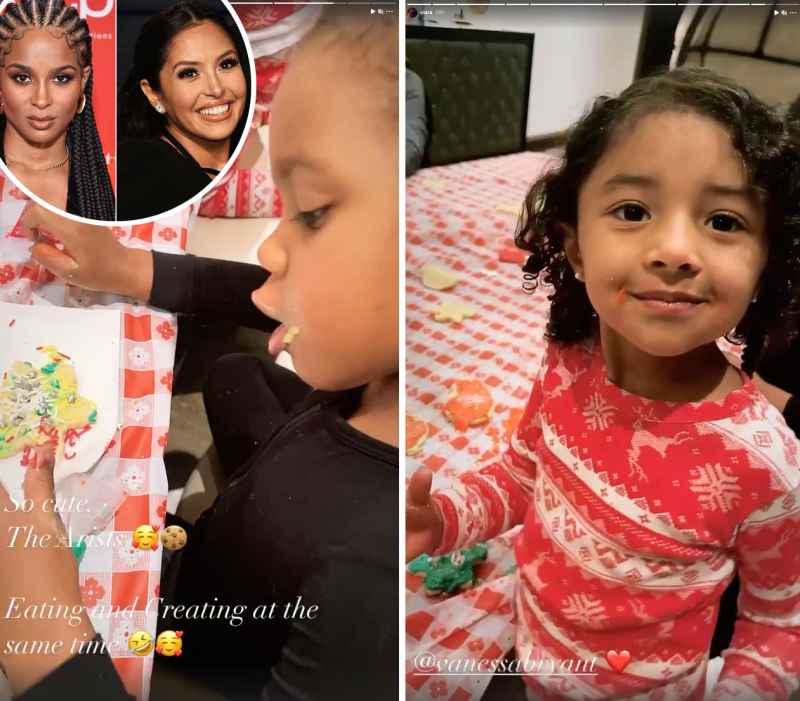 Siehe Ciara und Vanessa Bryants Kinder, die gemeinsam Kekse backen p