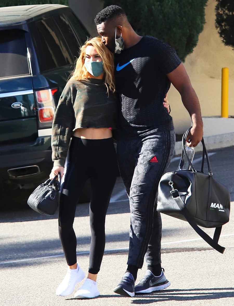 Selling Sunset’s Chrishell Stause and DWTS’ Keo Motsepe Show PDA After Hitting the Gym Together