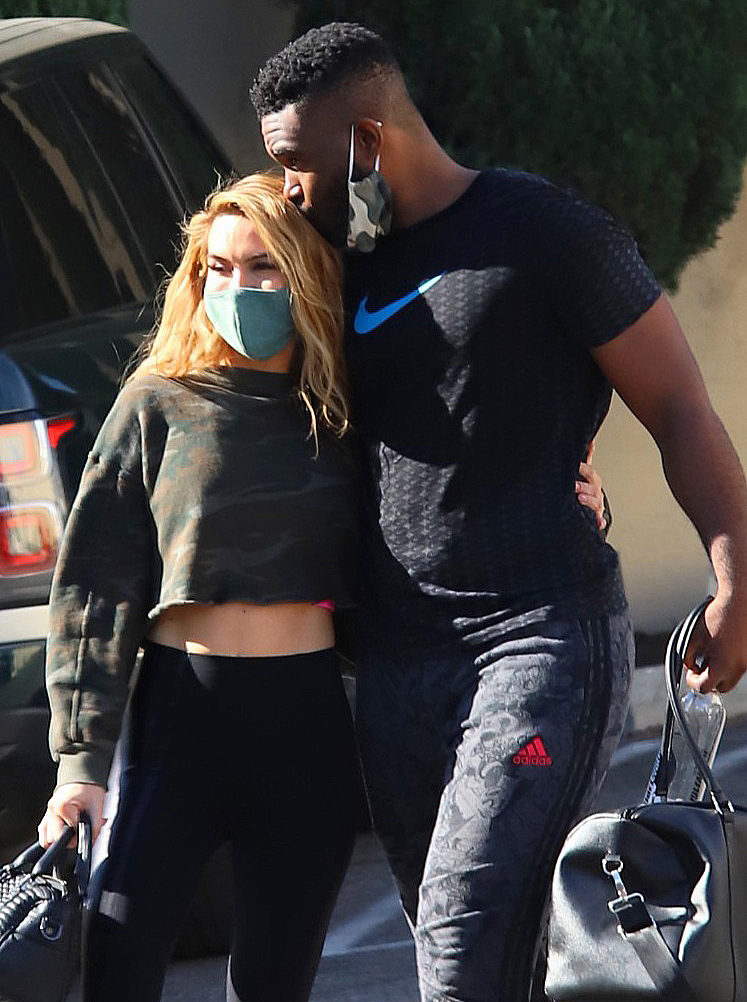 Selling Sunset’s Chrishell Stause and DWTS’ Keo Motsepe Show PDA After Hitting the Gym Together