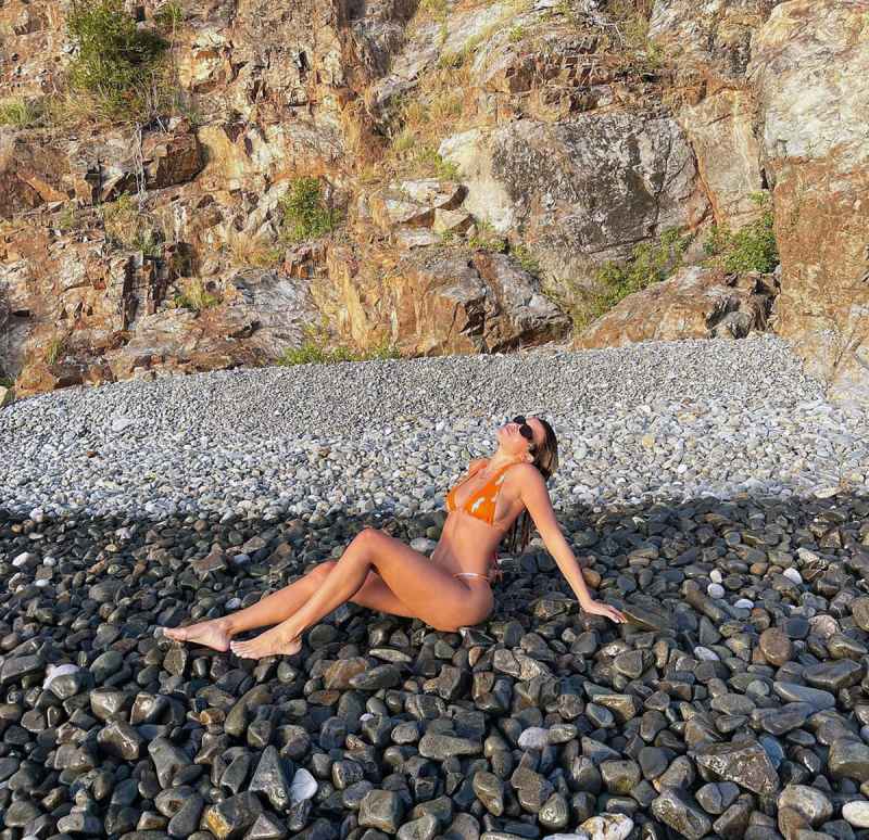 Sofia Richie Is Smokin' Hot in a Stylish Orange Bikini