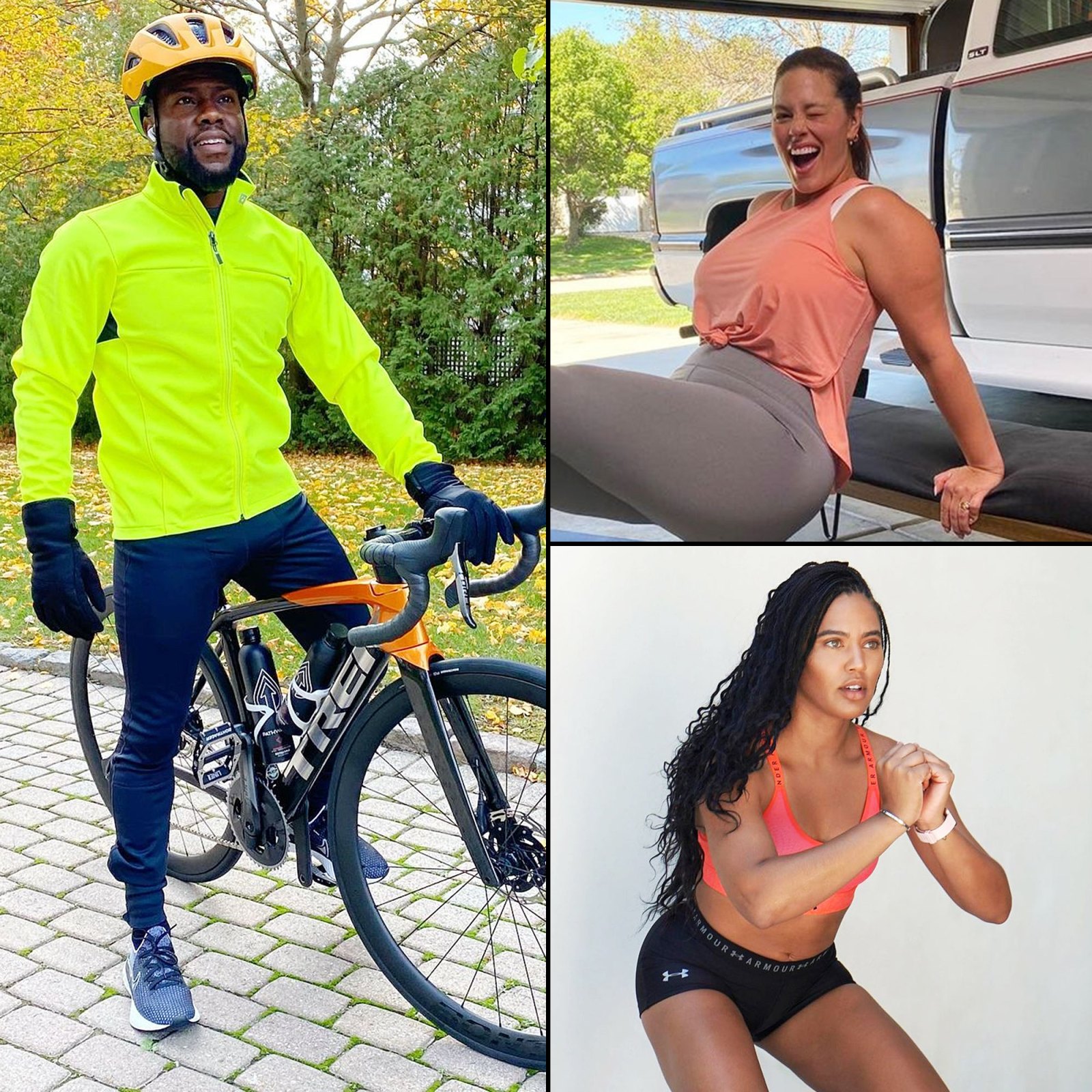 Kevin Hart Ashley Graham and Ayesha Curry Stars Share Their Workout Routines Amid Coronavirus