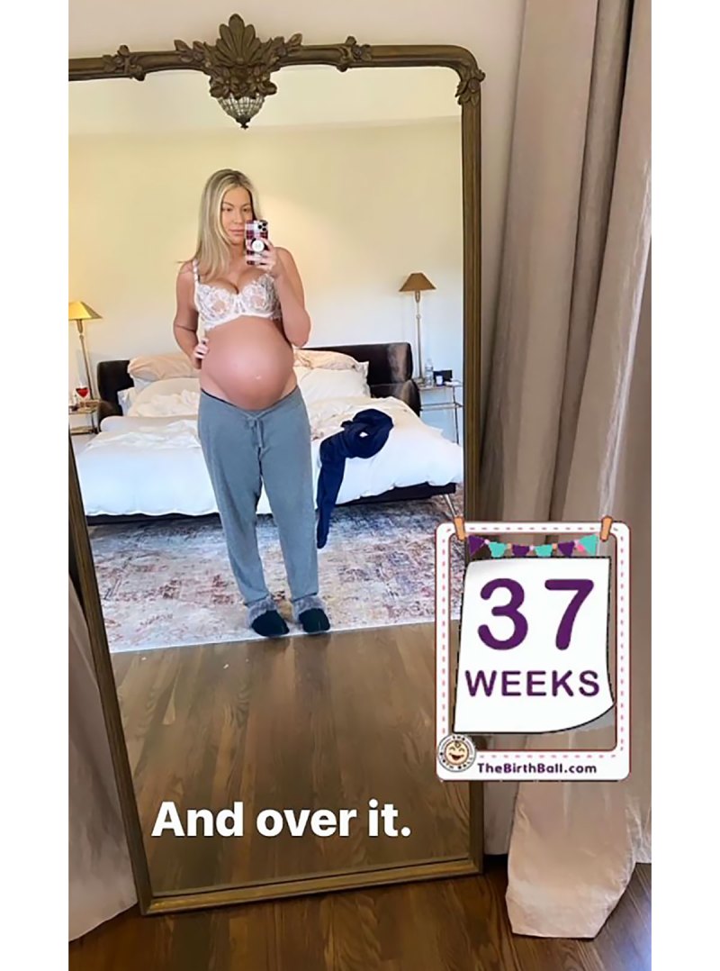 Stassi Schroeder Shows Off Growing Baby Bump in a Push-Up Bra