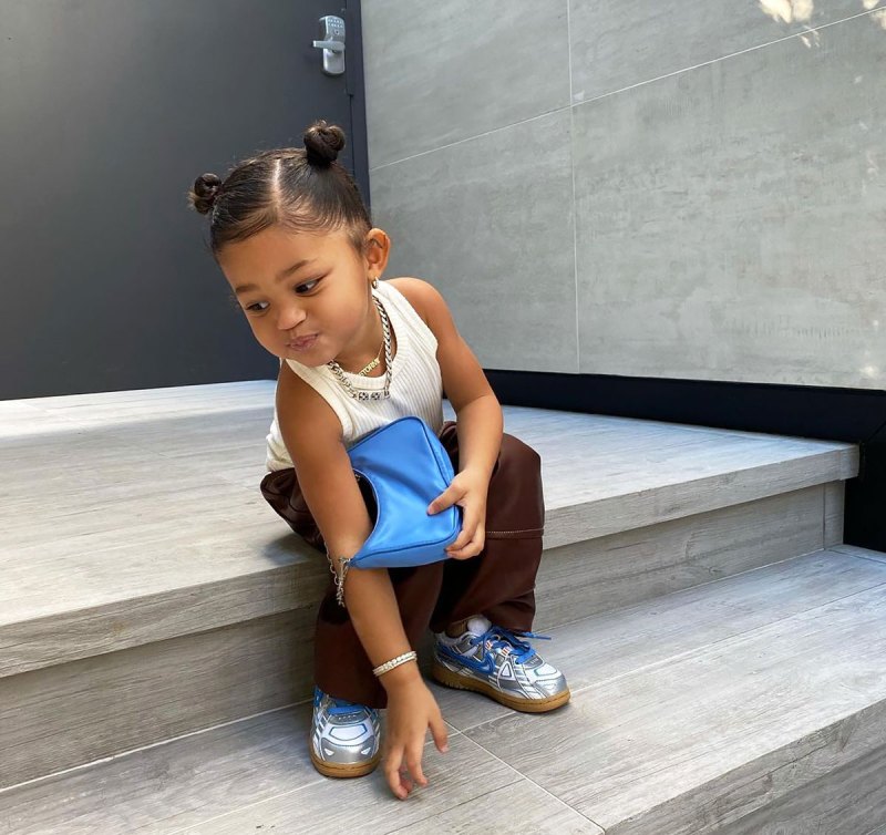 Kylie Jenner's Daughter Stormi, 2, Pairs a Prada Bag With Leather Pants