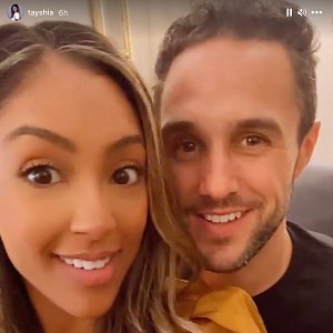 Tayshia Adams Cozies Up to Zac Clark at Home After Emotional Bachelorette Finale
