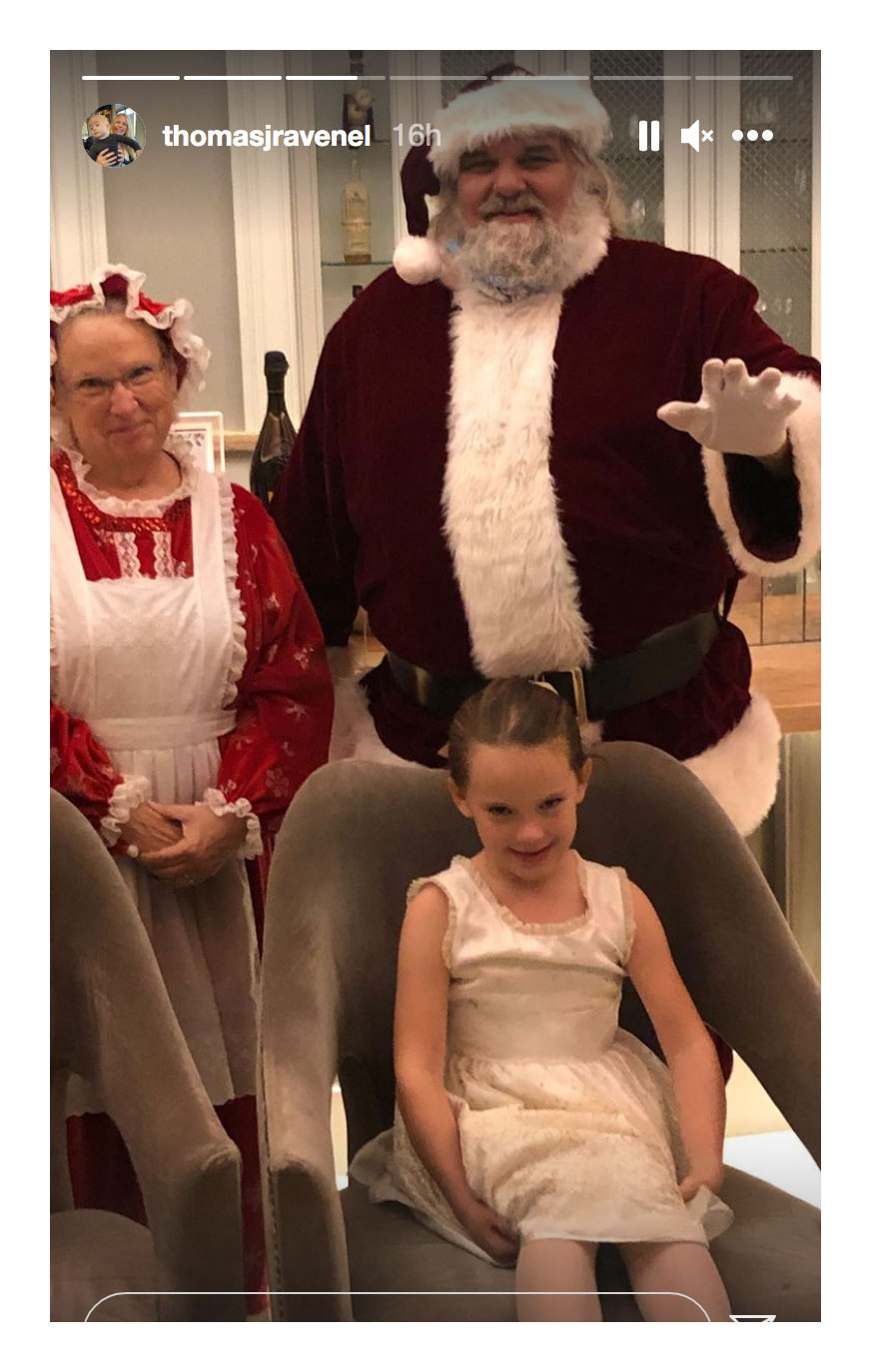 Thomas Ravenel Celebrity Kids Socially Distant Santa Visits in 2020 Holiday Season