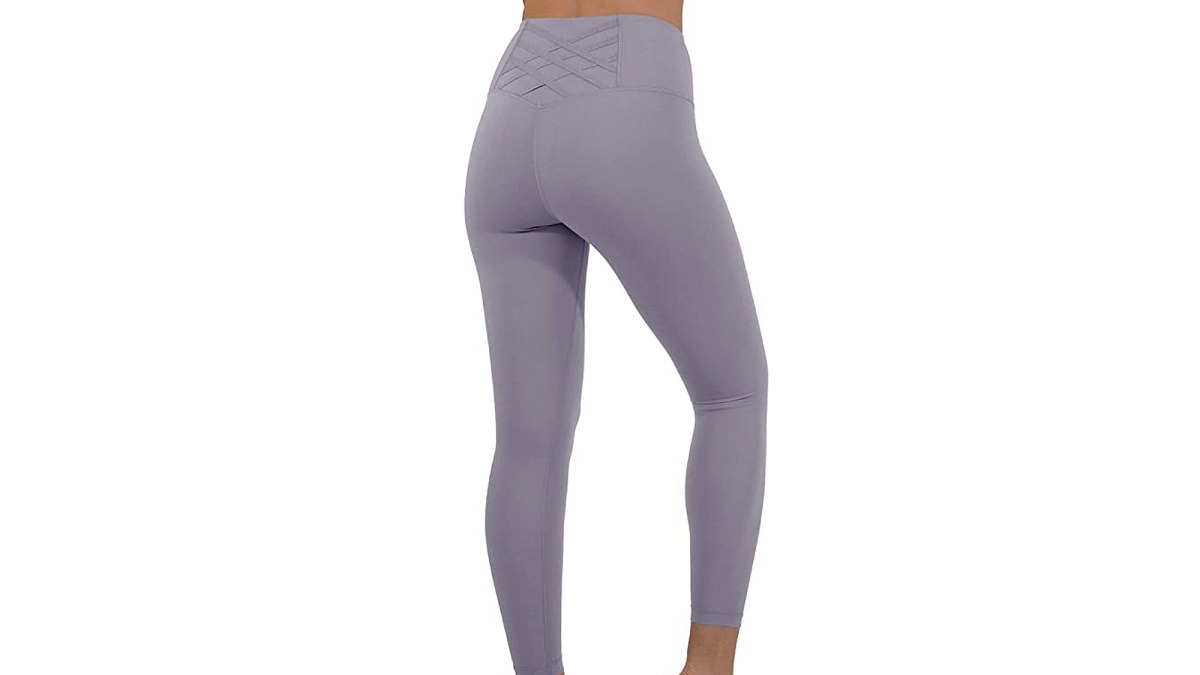 Yogalicious High Waist Squat Proof Criss Cross V-Back Ankle Length Leggings