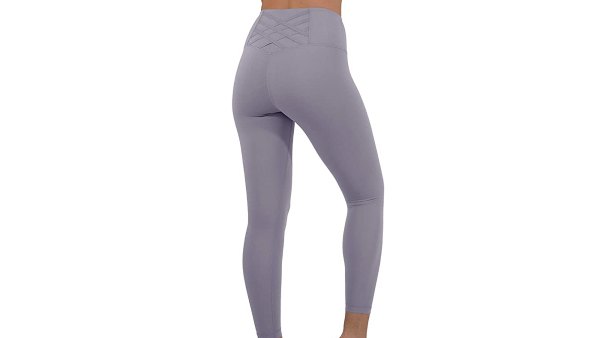 Yogalicious High Waist Squat Proof Criss Cross V-Back Ankle Length Leggings