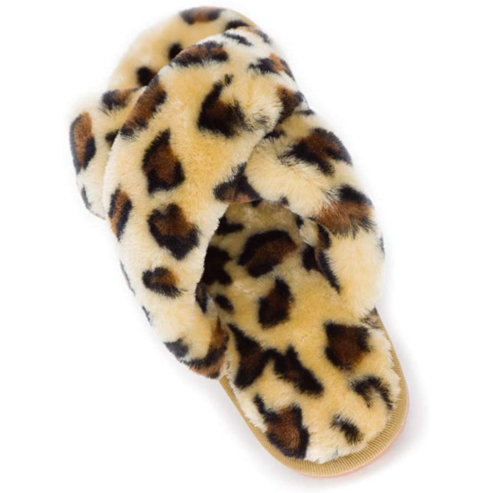 Crazy Lady Fuzzy Fluffy Furry Spa Slippers