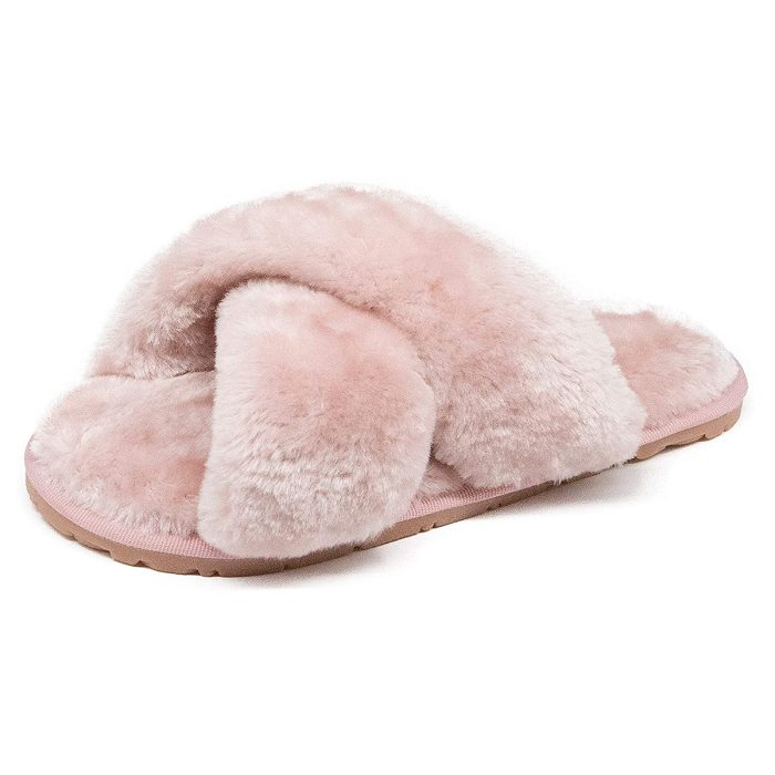 Crazy Lady Fuzzy Fluffy Furry Spa Slippers
